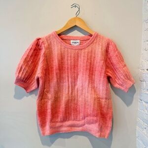 FRNCH Paris Pink Ombre Knit Sweater Vest